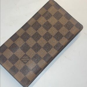 Louis Vuitton Damier Ebene bifold long wallet vintage